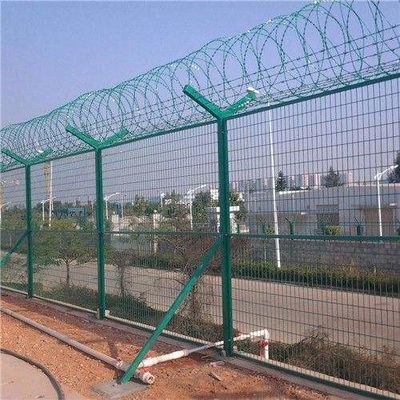 4 Mm Razor Blade Wire Fence Powder Coated Tahan Korosi Anti Climb