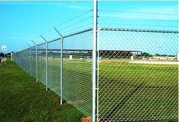 Tahan air Galvanized Chain Link Fence Fabric Roll Powder Coated
