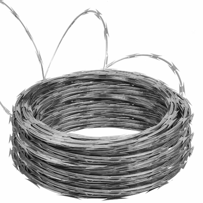 0.4mm-0.6mm PVC Coated Barbed Wire Anti Climb Heat Treated