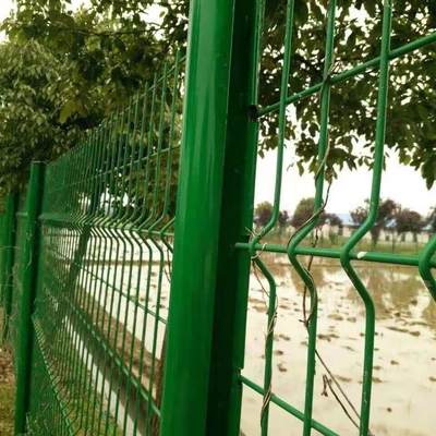 TLSW Highway 3D Wire Mesh Pagar Hot Dipped Galvanized Curvy Welded Fence