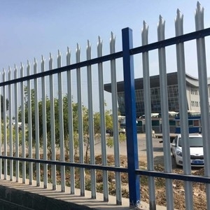 TLWY Hot Dipped Blue Europe Palisade Fence untuk Outdoor