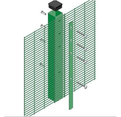 Outdoor Hot Dipped Galvanized Anti Climb Fencing 2.5m High Security