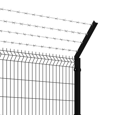Bending Welded 3d Curved Fence Pvc Coated Steel Panels Untuk Dekorasi Taman