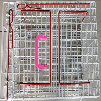 Wadah Jaring Kawat Tahan Karat Kandang Kelinci Kawat Galvanis 52*32*40cm