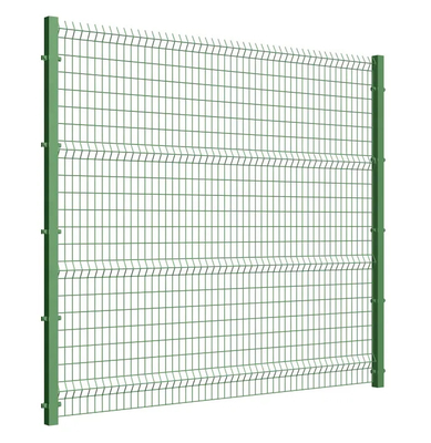 Pagar Wire Mesh Dilapisi PVC 2,5m 3D Dilas Pagar Mesh Melengkung Tahan Karat