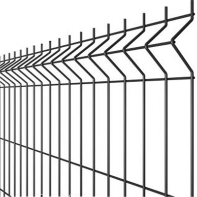 Panel Pagar Melengkung 3d Keamanan Tinggi 3d Welded Mesh Fencing dengan lebar 2500mm