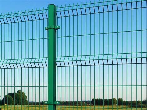 Taman Hias Desa 2D Curvy 3d Welded Wire Fence Corrosion Protection