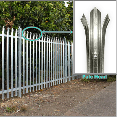 TLWY Hot Dipped Green Europe Palisade Fence untuk Outdoor
