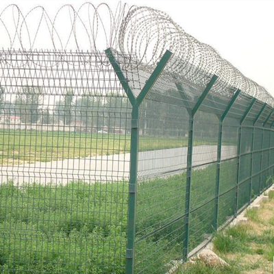 3D Welded Commercial 358 Security Mesh Panels Fence Untuk Bandara
