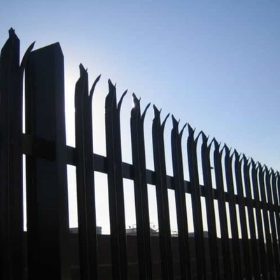 ISO9001 6ft Palisade Security Fence Powder Dilapisi Mudah Dirakit