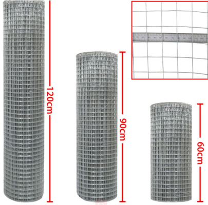 2 Inch 4 Inch PVC Coated Hot Dipped Galvanized Wire Mesh Rolls ISO SGS